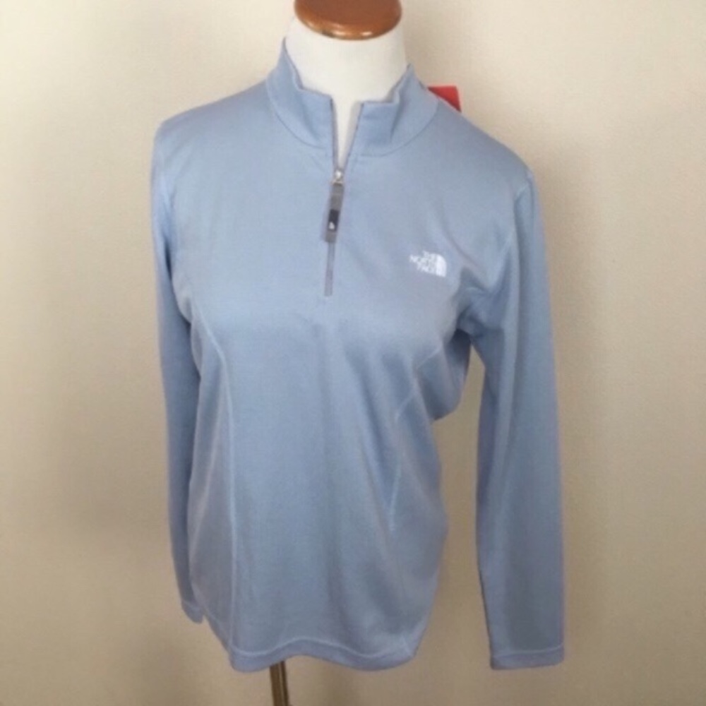 North Face Flight Series‎ El Capilene 1/4 Zip Light Blue Women’s Sz Large NEW